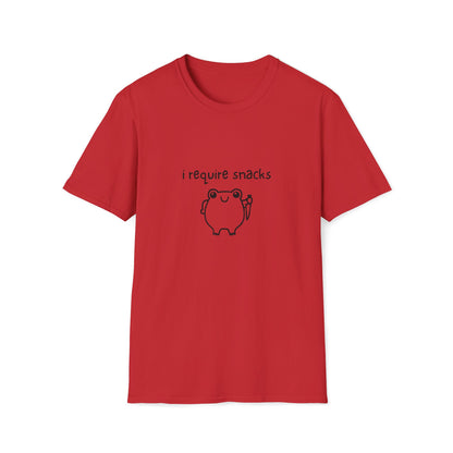 I Require Snacks T‑Shirt