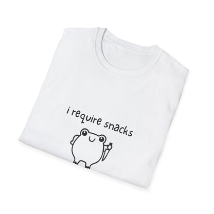 I Require Snacks T‑Shirt