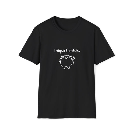 I Require Snacks T‑Shirt