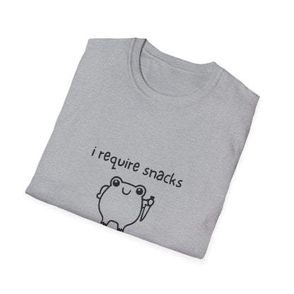 I Require Snacks T‑Shirt