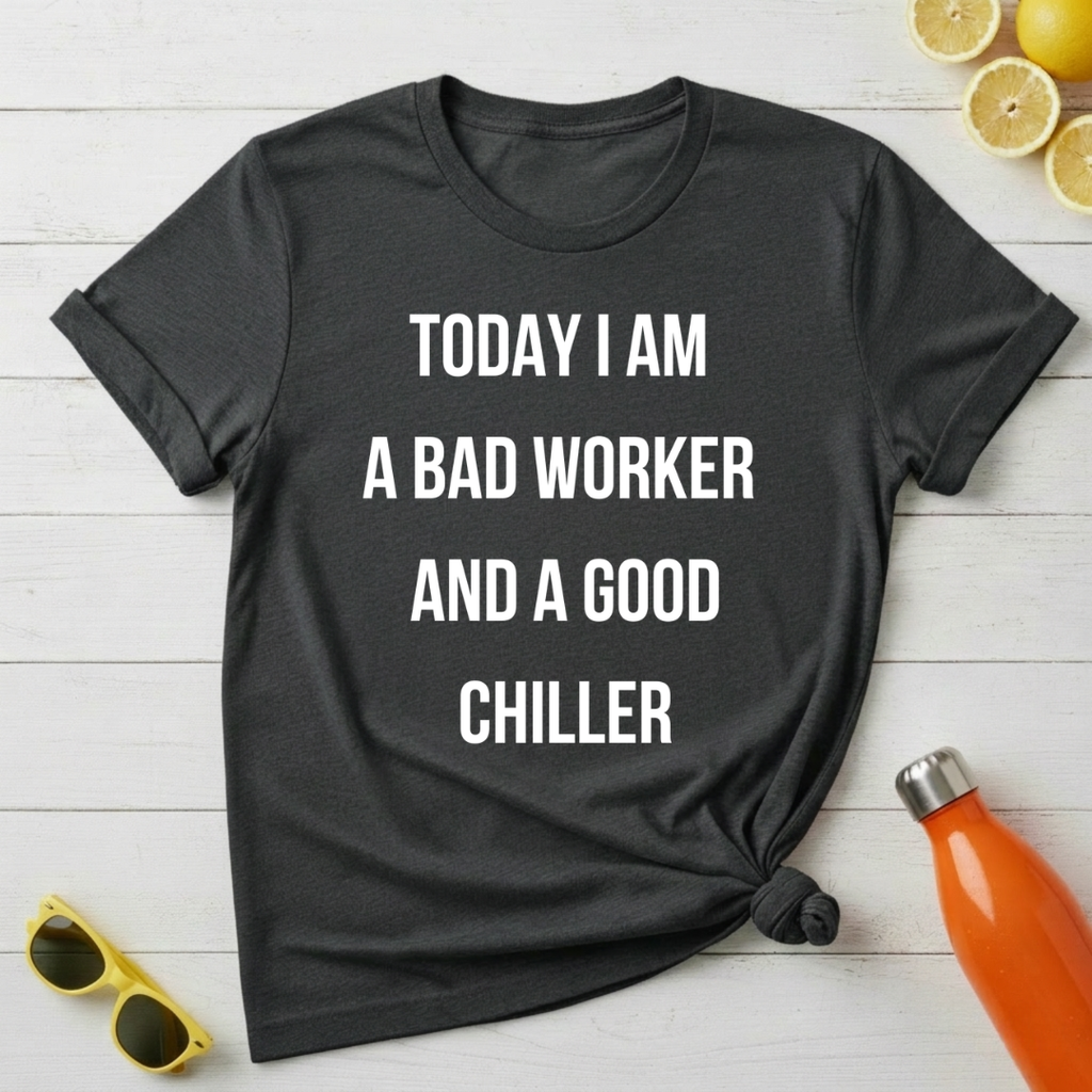 Today I Am a Bad Worker And a Good Chiller T-Shirt