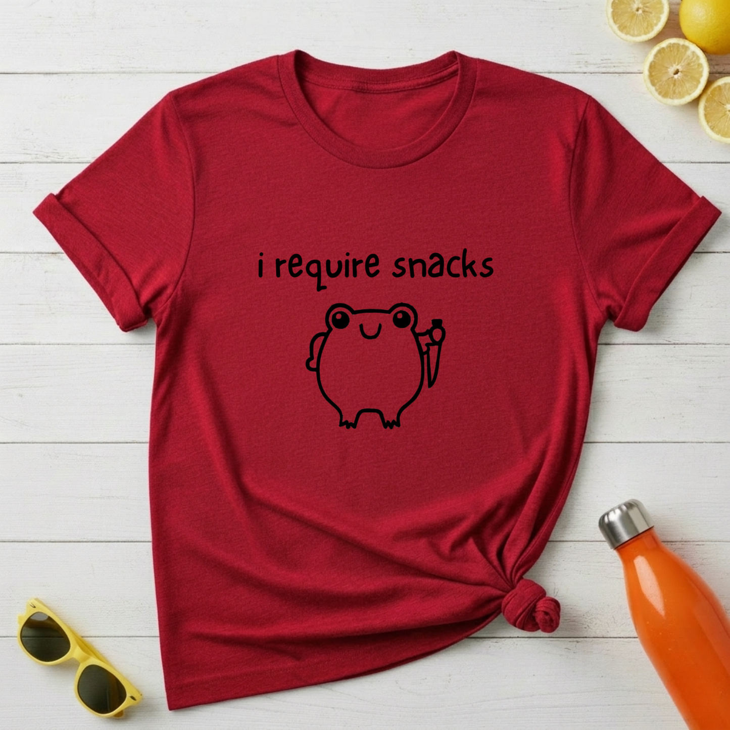 I Require Snacks T‑Shirt