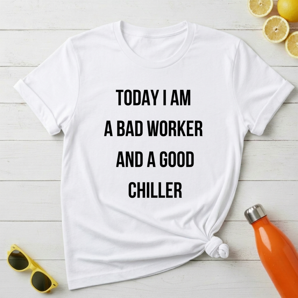 Today I Am a Bad Worker And a Good Chiller T-Shirt