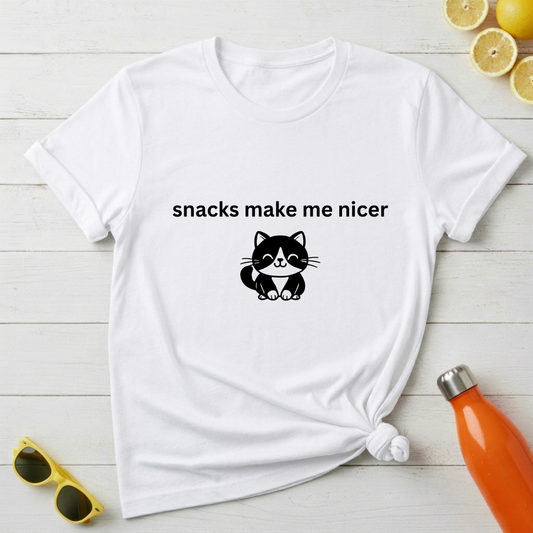 Snacks Make Me Nicer T-Shirt